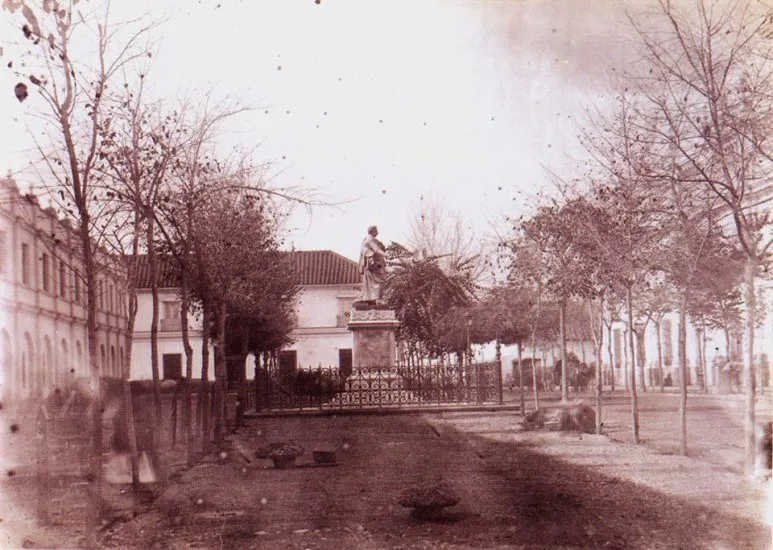 Estatua de Diego Portales en 1863 — 1863 | Chile de Ayer