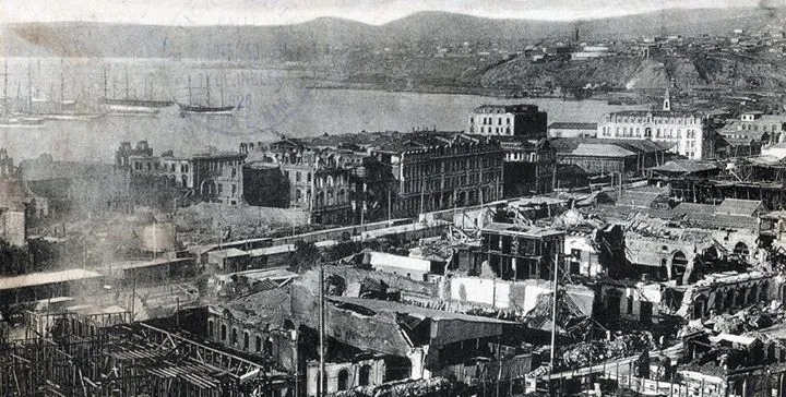 Valparaíso después del terremoto de 1906 — 1906 | Chile de Ayer