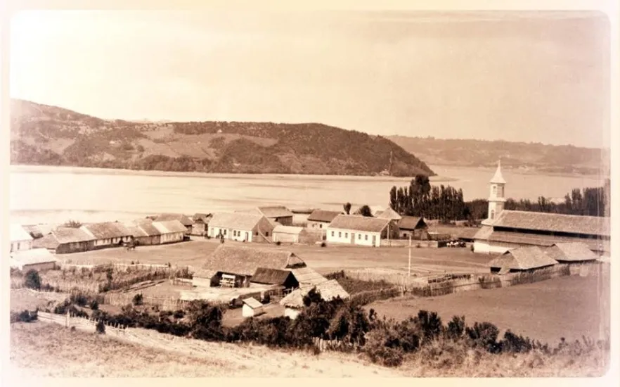 Vista de Dalcahue en 1893 — 1893 | Chile de Ayer