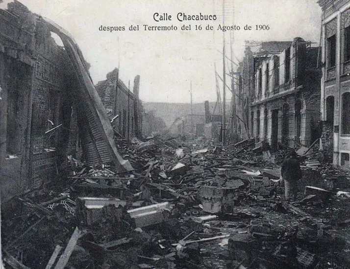 Calle Chacabuco en  1906 — Calle Chacabuco — 1906 | Chile de Ayer