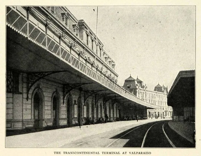 Estación Bellavista de Valparaíso hacia 1900. — 1900 | Chile de Ayer