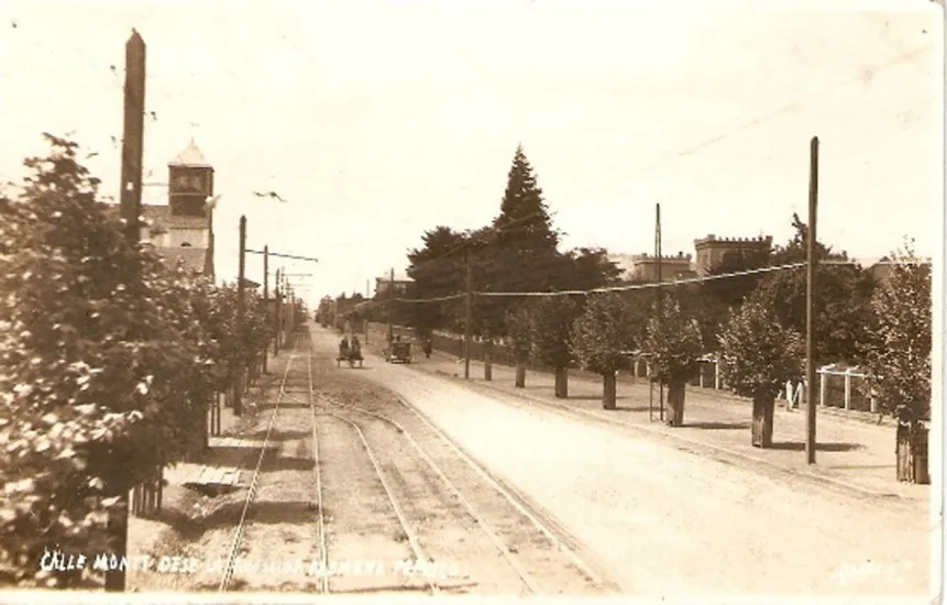 Calle Manuel Montt de Temuco, desde Avda. Alemania. — 1900 | Chile de Ayer