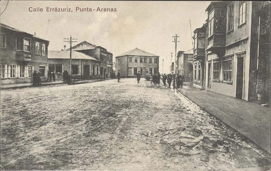 Calle Errázuriz de Punta Arenas — 1900 | Chile de Ayer