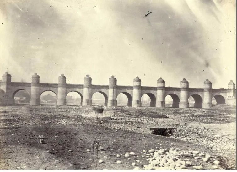 Puente Cal y Canto, 1880 — Estación Mapocho — 1880 | Chile de Ayer