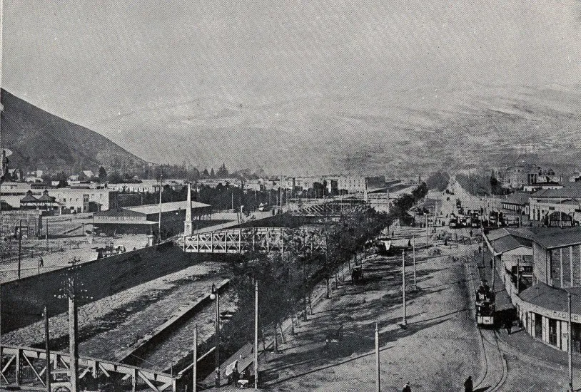 Río Mapocho alrededor de 1920 — 1920 | Chile de Ayer
