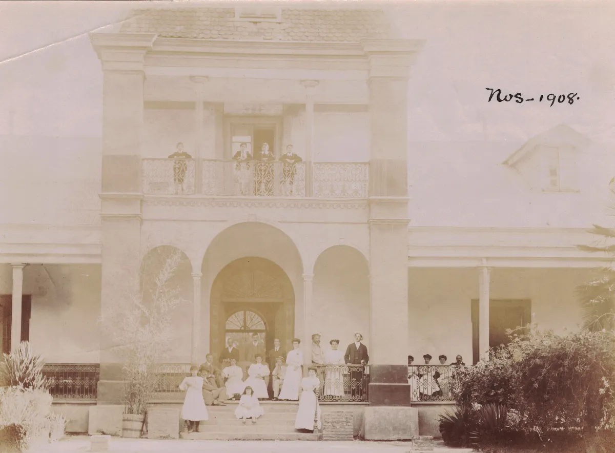 Casona de Nos en 1908 — 1908 | Chile de Ayer