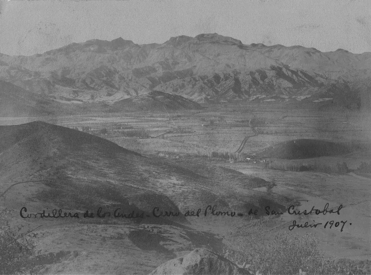 Panorámica de Santiago en 1907 — Cerro San Cristóbal — 1907 | Chile de Ayer