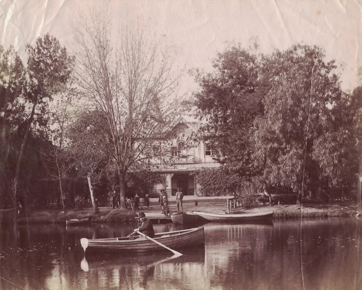 Laguna del Parque Forestal en los años 20s — Laguna del Parque Forestal — 1920 | Chile de Ayer