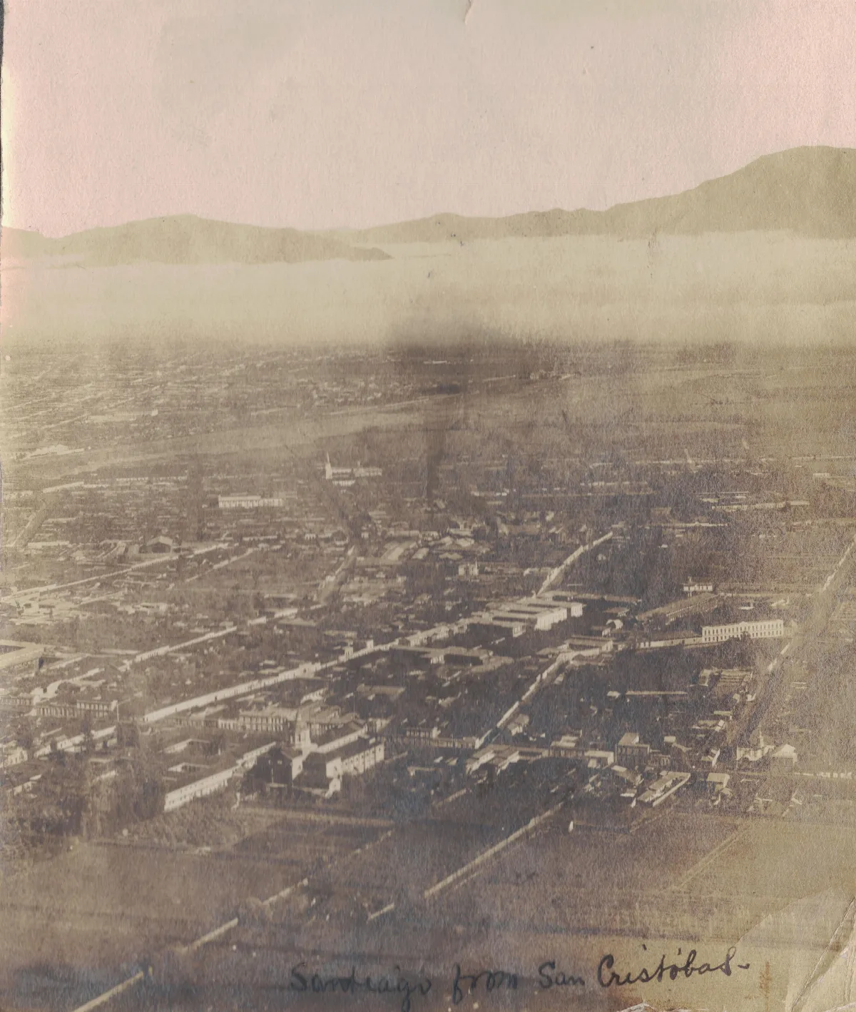 Panorámica de Recoleta en 1907 — Cerro San Cristóbal — 1907 | Chile de Ayer