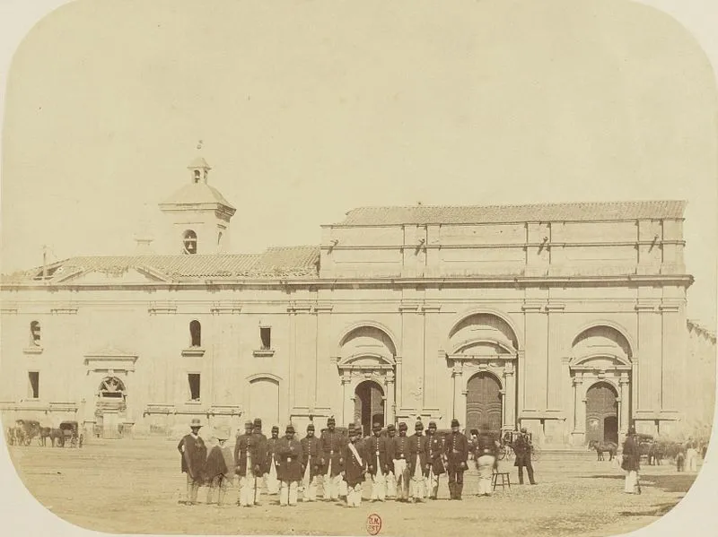 Catedral Metropolitana de Santiago en 1860 — Plaza de Armas de Santiago — 1860 | Chile de Ayer