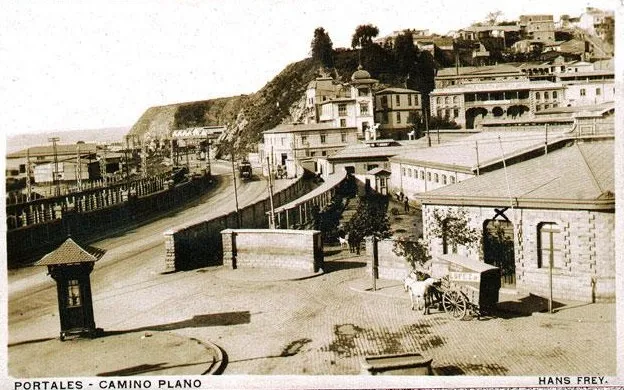 Estación Matadero de Valparaíso en 1910 — Estación Matadero — 1910 | Chile de Ayer