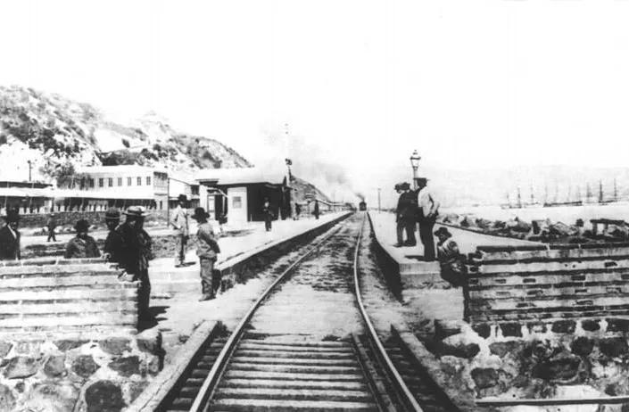 Estacion de Tren Matadero en 1900 — Estación Matadero — 1900 | Chile de Ayer