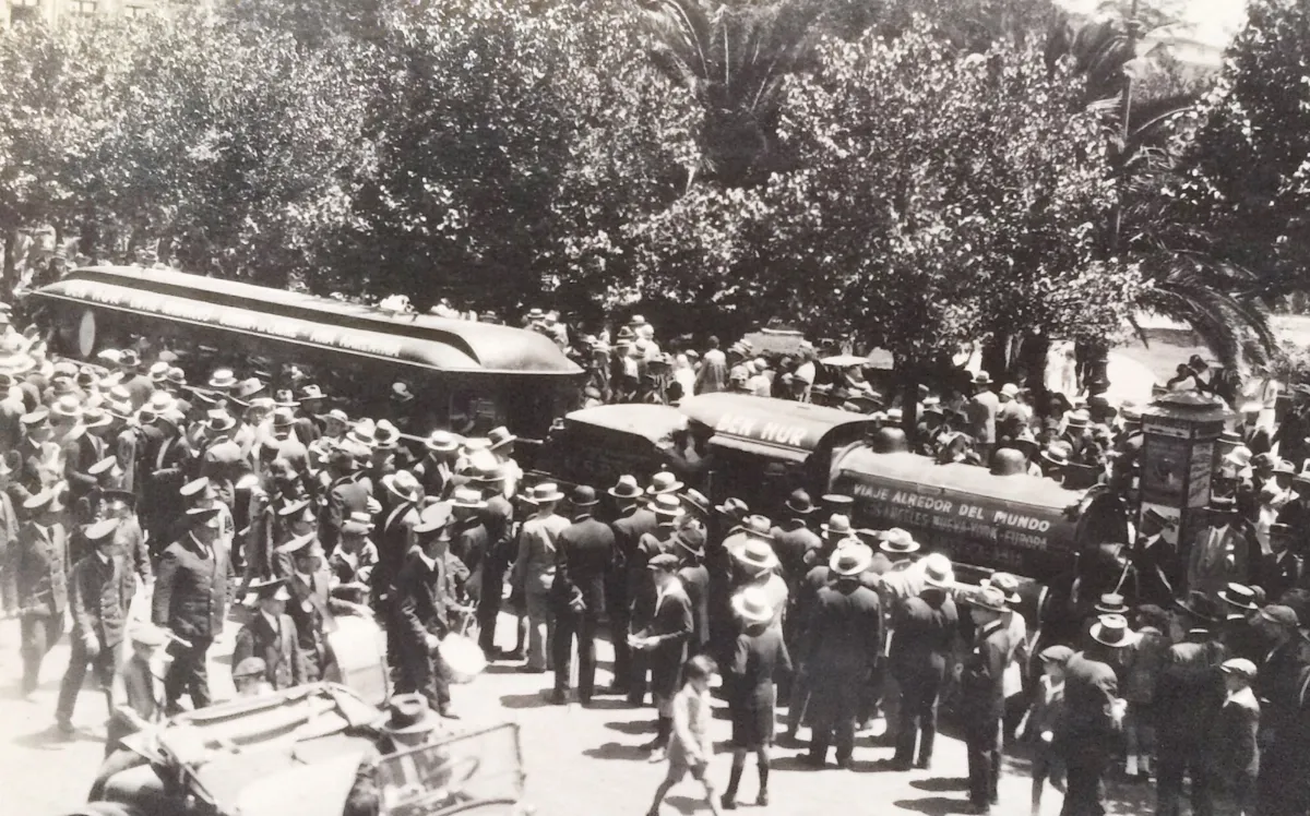 Ferrocarril en lugar desconocido, 1920 — 1920 | Chile de Ayer
