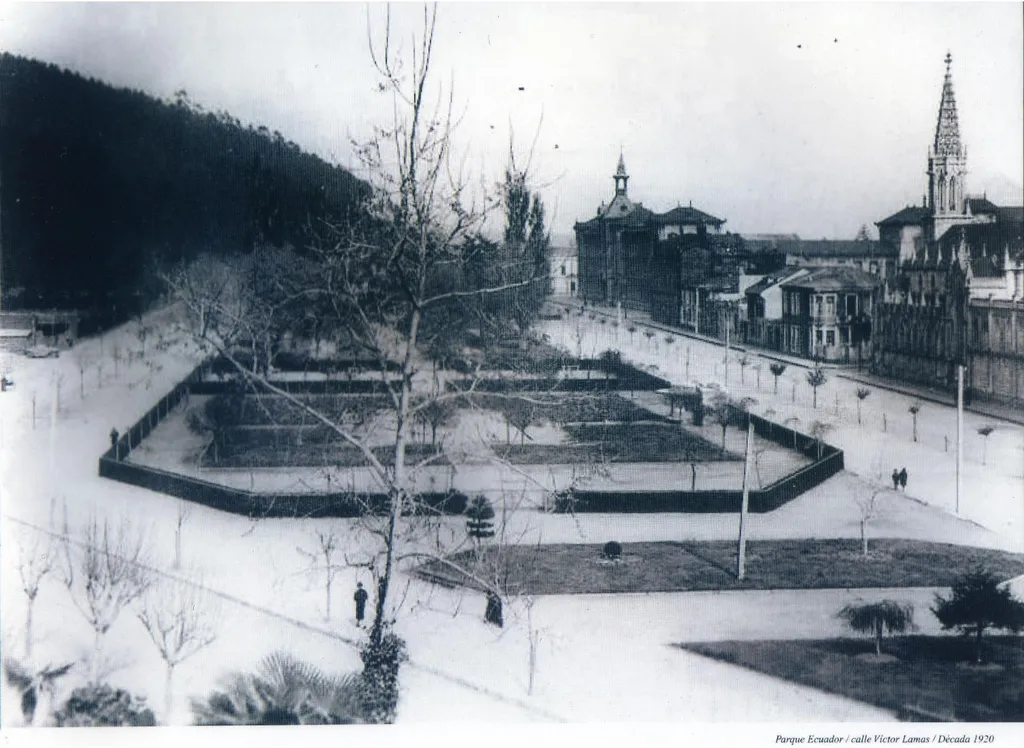 Parque Ecuador de Concepción en 1920 — Parque Ecuador — 1920 | Chile de Ayer