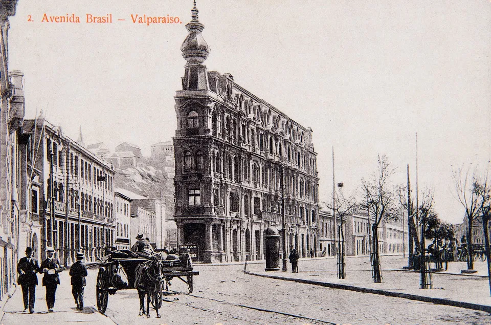 Avenida Brasil de Valparaíso en 1911 — Calle Condell — 1911 | Chile de Ayer