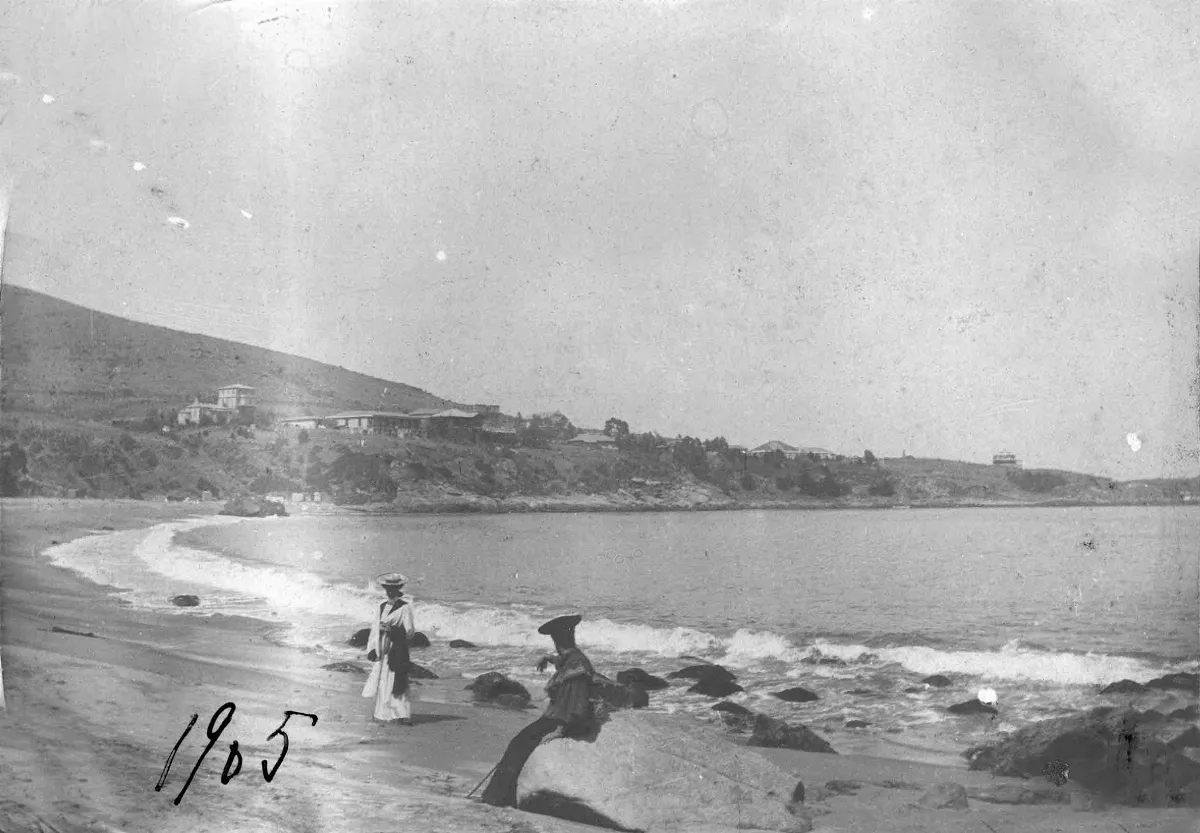 Playa de Zapallar en 1905 — Playa de Zapallar — 1905 | Chile de Ayer