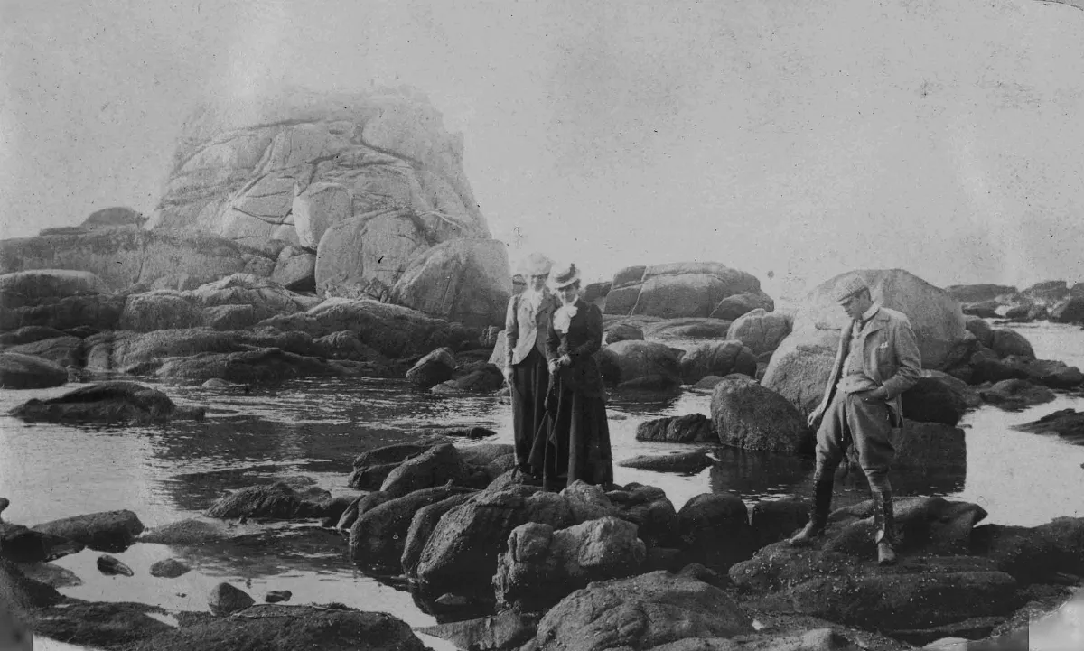 Isla seca de Zapallar en 1905 — Isla Seca — 1905 | Chile de Ayer