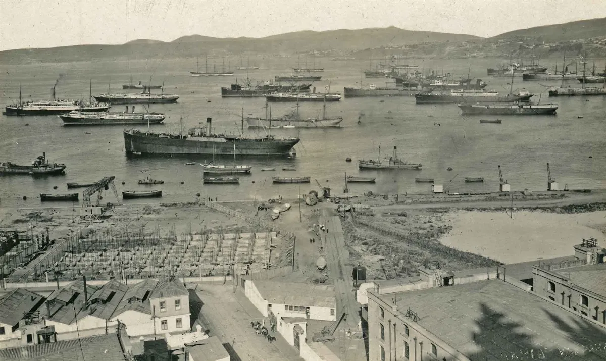 Bahía de Valparaíso en 1919 — Bahía de Valparaíso — 1919 | Chile de Ayer
