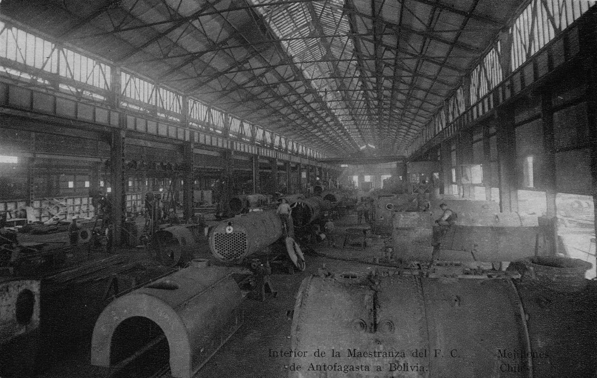 Maestranza de Ferrocarriles en Mejillones, ca. 1920 — 1920 | Chile de Ayer