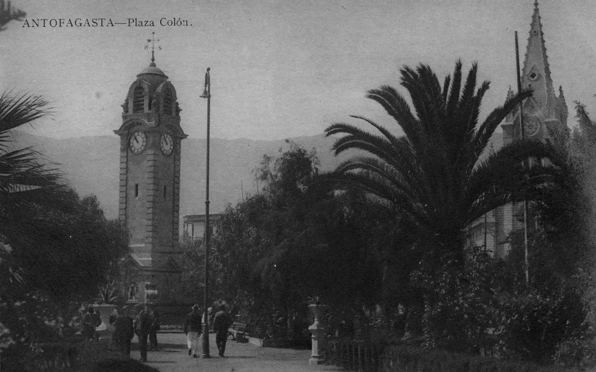 Plaza Colón de Antofagasta ca. 1920 — 1920 | Chile de Ayer
