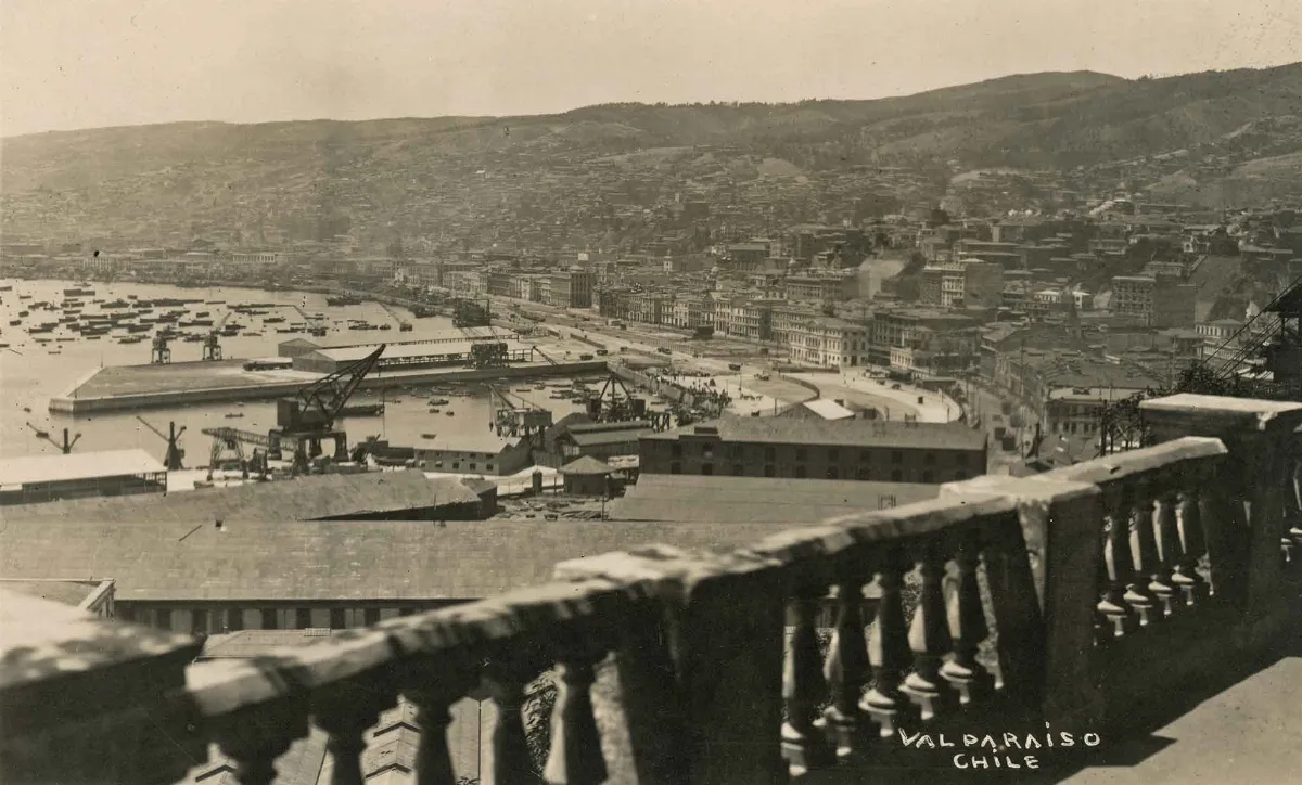 Vista de Valparaíso en 1920 — 1920 | Chile de Ayer