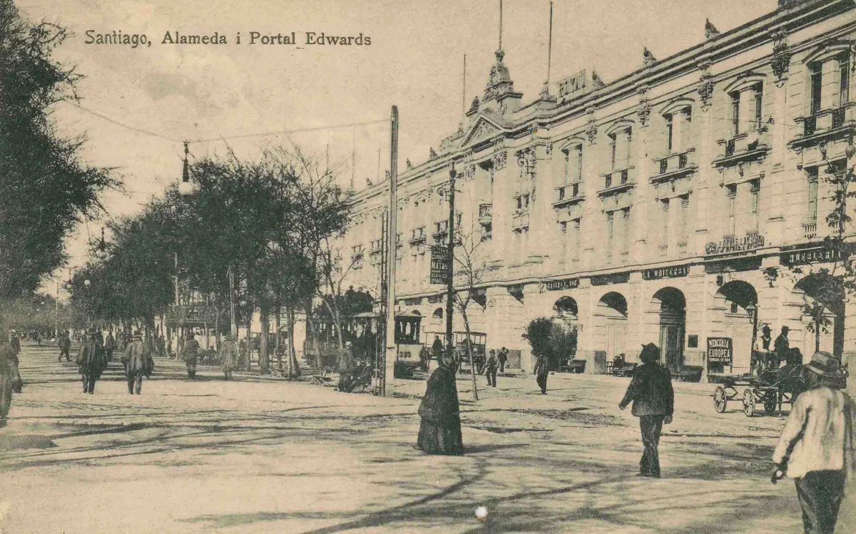 Portal Edwards de Santiago ca. 1910 — 1910 | Chile de Ayer