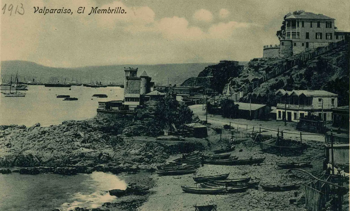 Caleta el membrillo en 1913 — 1913 | Chile de Ayer