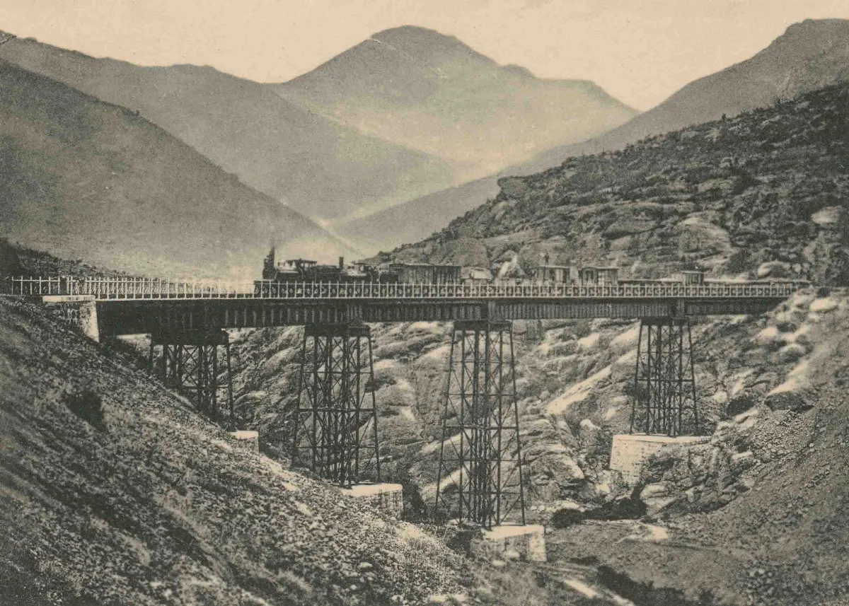 Puente de los Maquis ca. 1910 — 1910 | Chile de Ayer