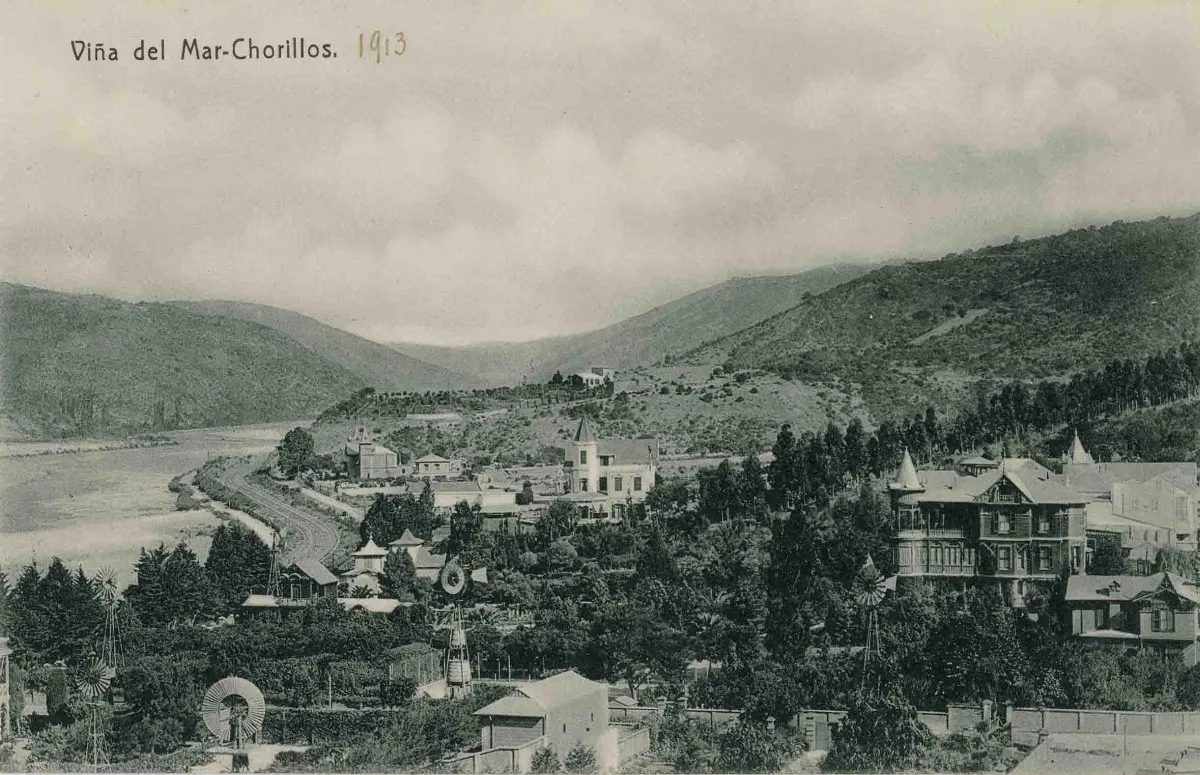 Viña del Mar, Chorrilloes en 1913 — Chorrillos — 1913 | Chile de Ayer