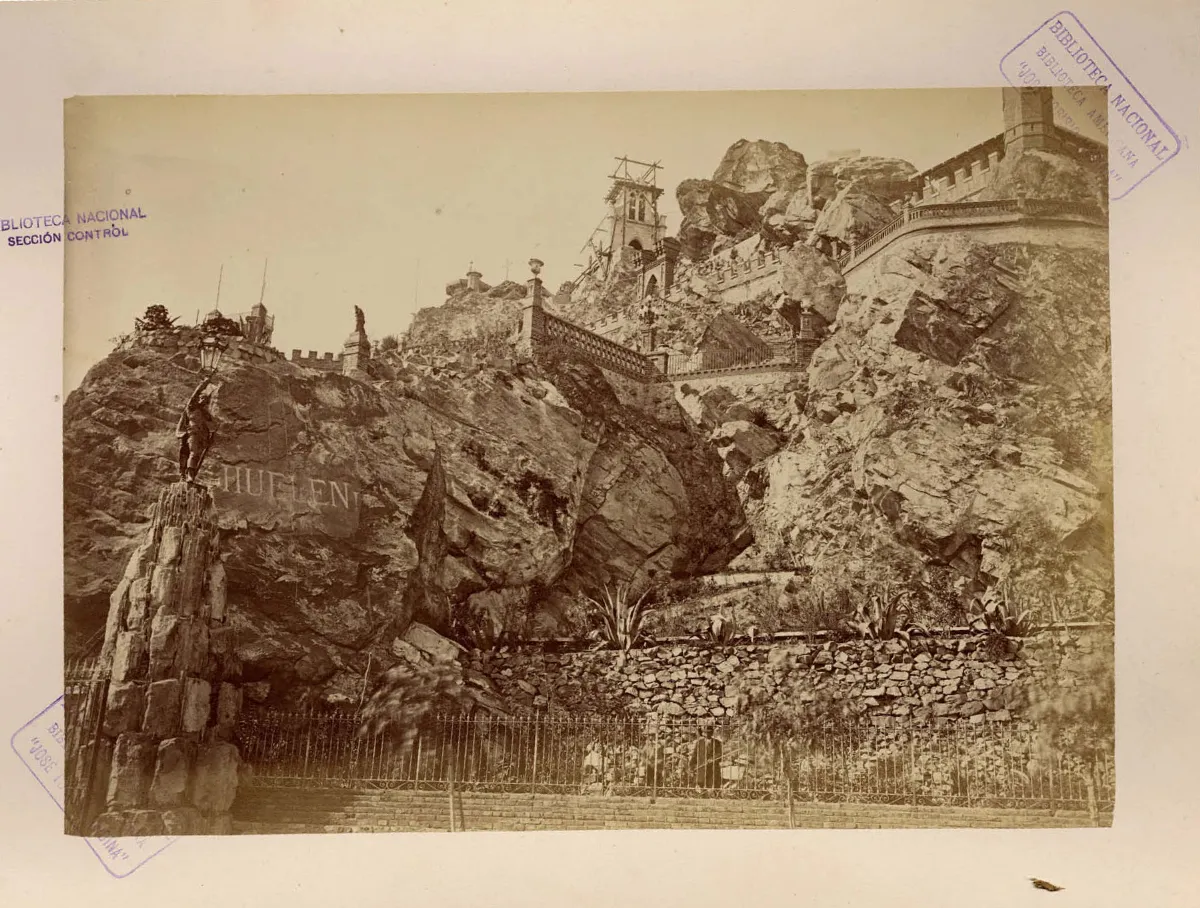 Balcón de Ustariz, Cerro Santa Lucía, 1874 — 1874 | Chile de Ayer