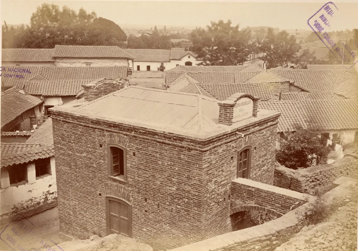 Ladera del Cerro Santa Lucía, 1874 — 1874 | Chile de Ayer