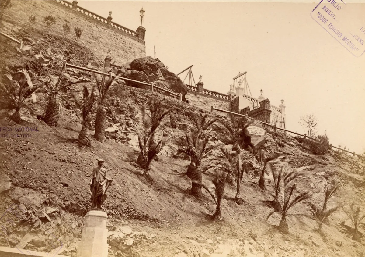 Cerro Santa Lucía, 1874 — 1874 | Chile de Ayer