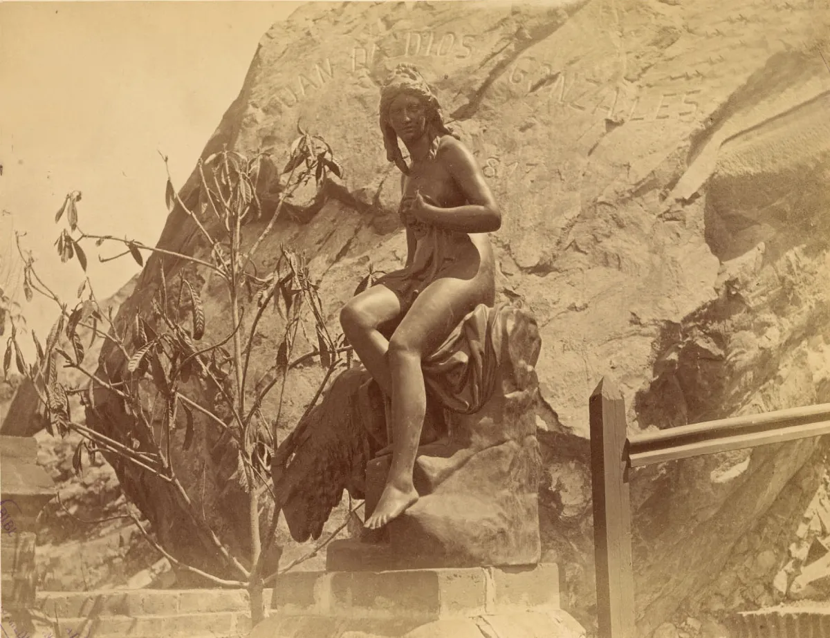 Amaltea, Cerro Santa Lucía, 1874 — Cerro Santa Lucía — 1874 | Chile de Ayer