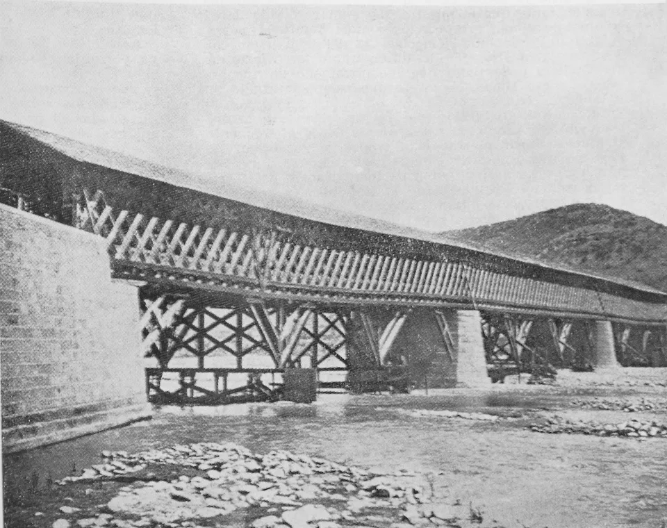 Puente Los Morros en 1915 — Puente Los Morros — 1915 | Chile de Ayer