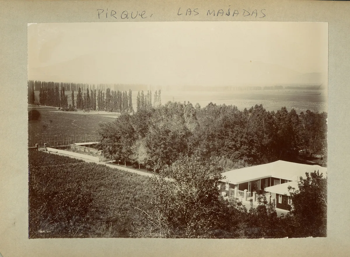 Parque Las Majadas de Pirque, CA 1901 — Las Majadas de Pirque — 1901 | Chile de Ayer