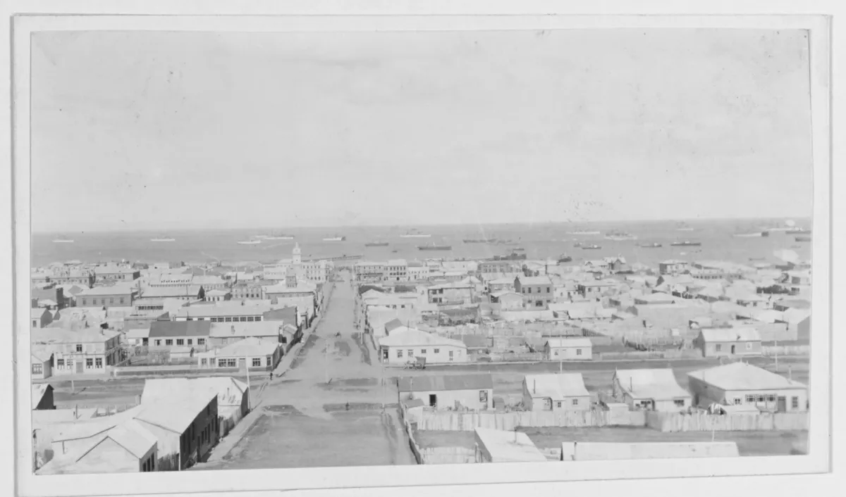 Punta Arenas, Febrero 1908 — Punta Arenas — 1908 | Chile de Ayer