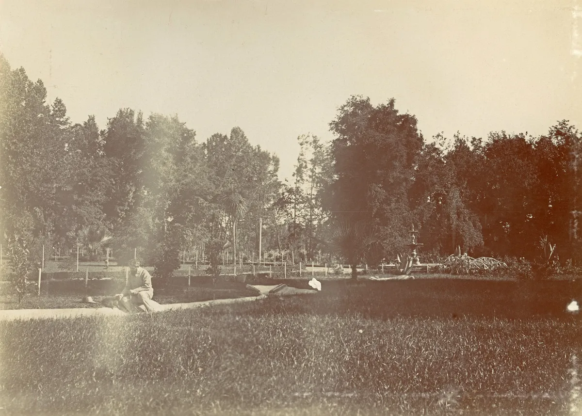 Jardines en algún lugar de la zona central, 1901 — 1901 | Chile de Ayer