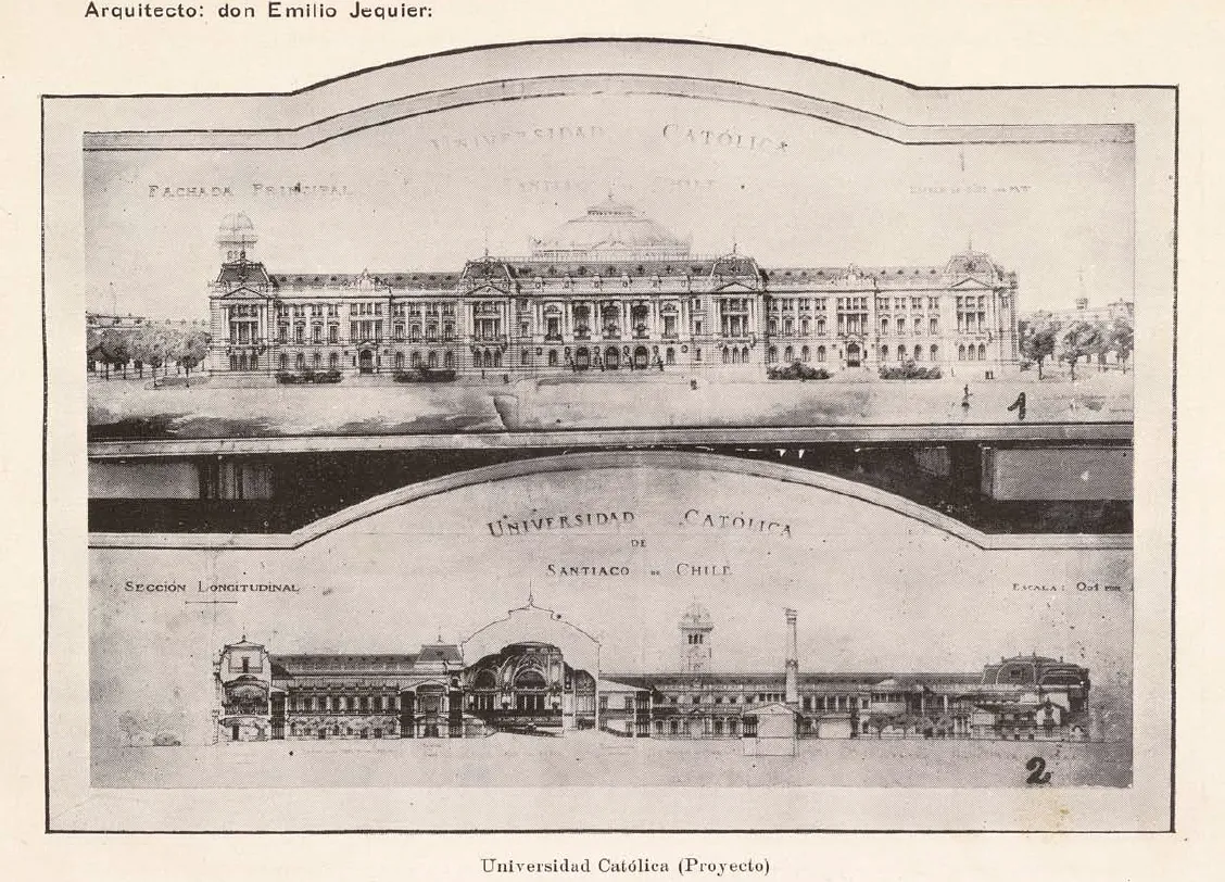 Planos Universidad Católica, 1910 — 1910 | Chile de Ayer