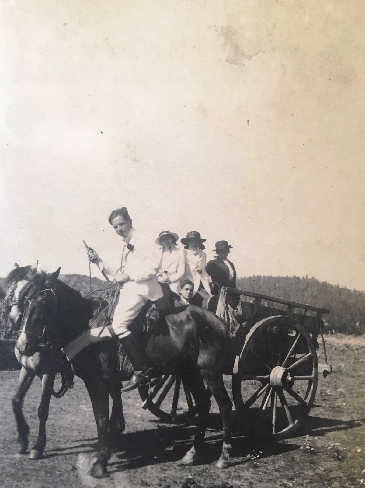 Camino a Quilpué, 1918 — Camino a Quilpué — 1918 | Chile de Ayer