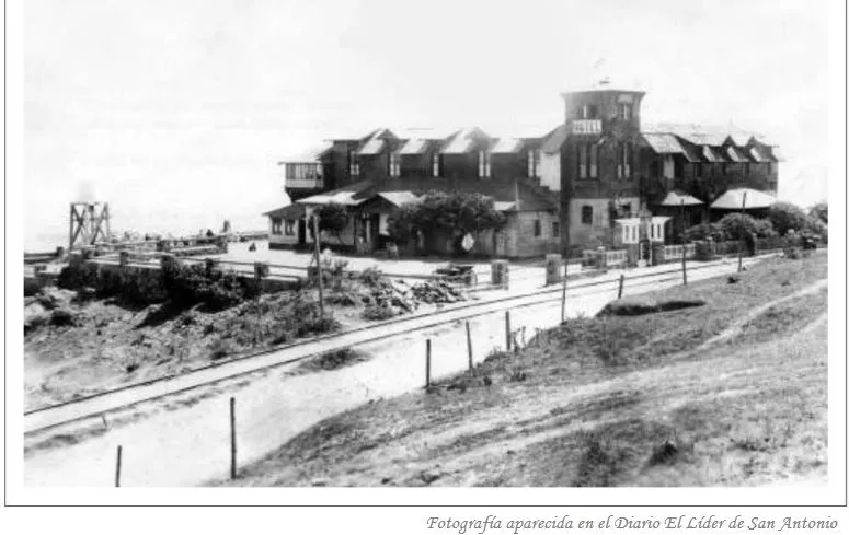 Hotel Las Cruces (hoy centro de recreación Fonasa), 1912 — Hotel Las Cruces — 1912 | Chile de Ayer