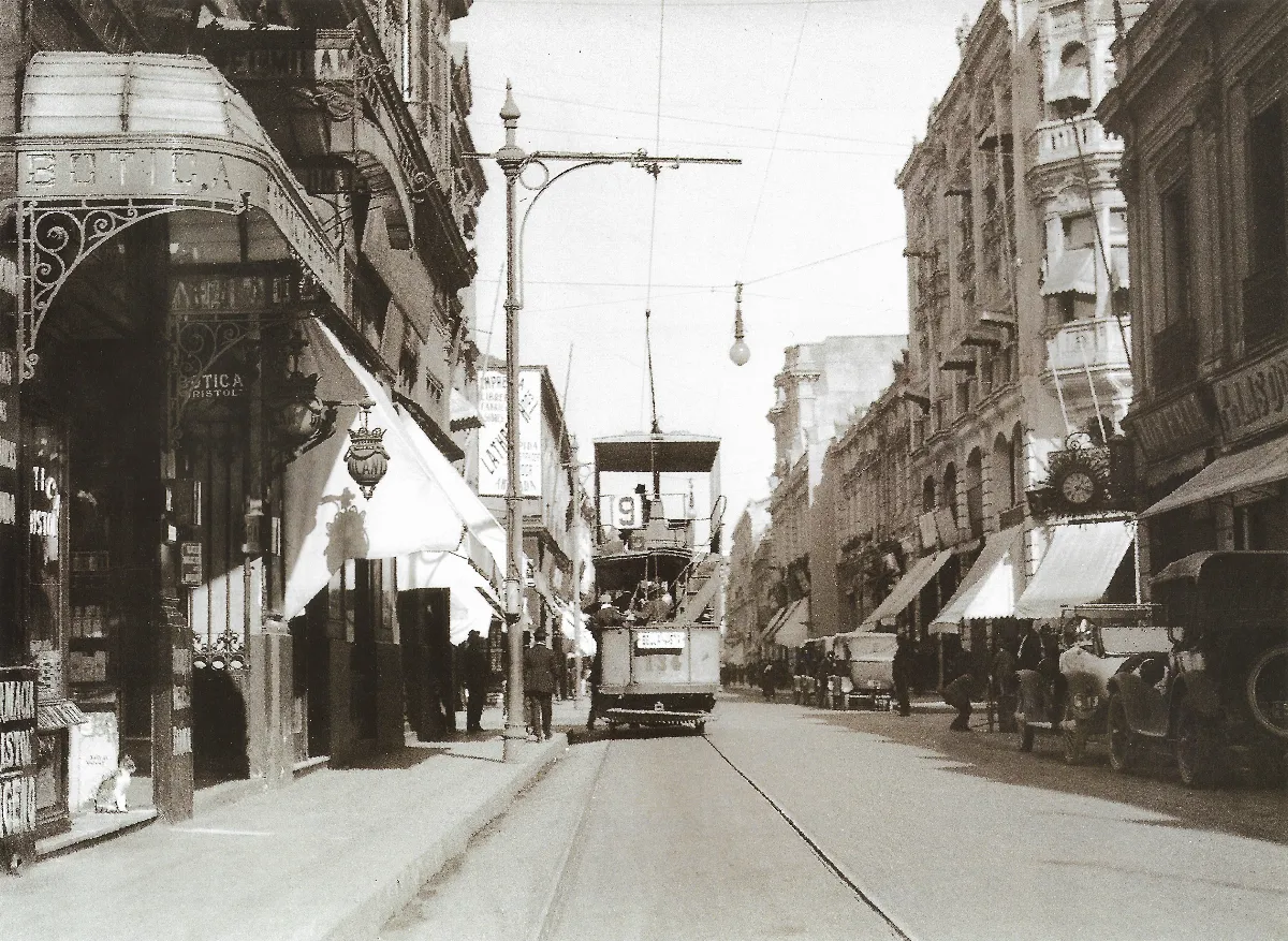 Calle Ahumada en 1920 — 1920 | Chile de Ayer