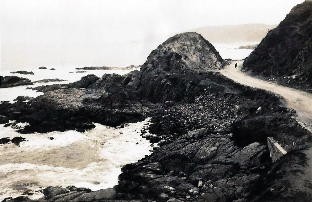 Camino costero Viña del Mar - Concón en los años 20 — 1920 | Chile de Ayer