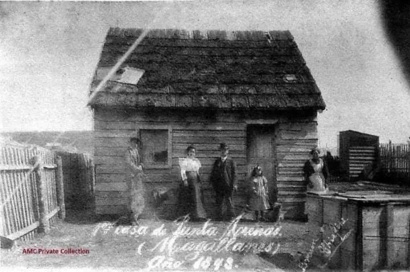 Primera casa de Punta Arenas, ca. 1850 — 1849 | Chile de Ayer