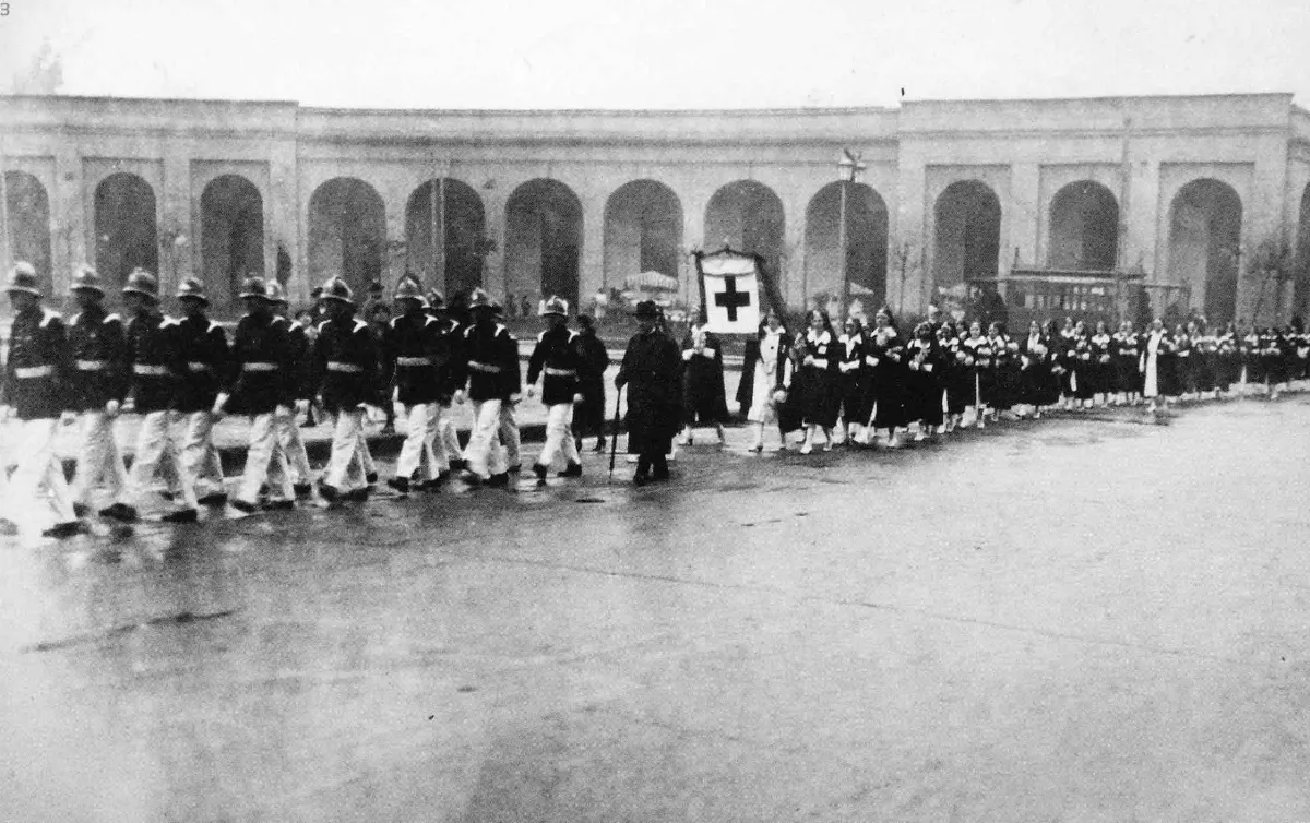 Funeral de Manuel Torres Boonen, 1931 — Cementerio General de Santiago — 1931 | Chile de Ayer
