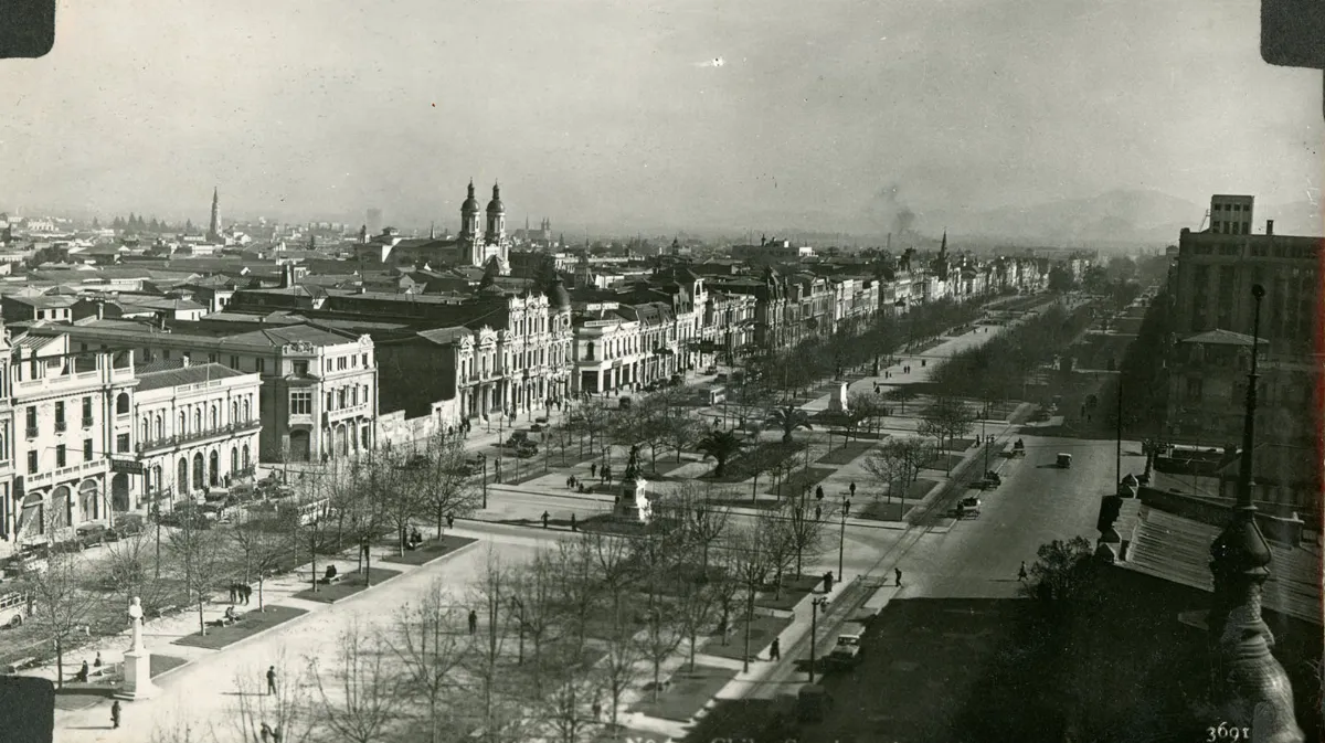 Santiago de Chile. 1931 — Alameda de las Delicias — 1931 | Chile de Ayer