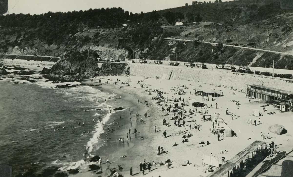 Playa las Salinas en 1931 — 1929 | Chile de Ayer