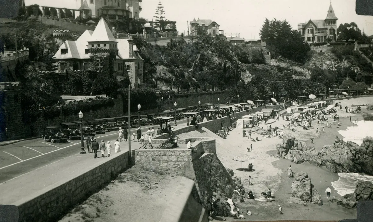 playa Miramar en 1931 — Playa Miramar — 1931 | Chile de Ayer