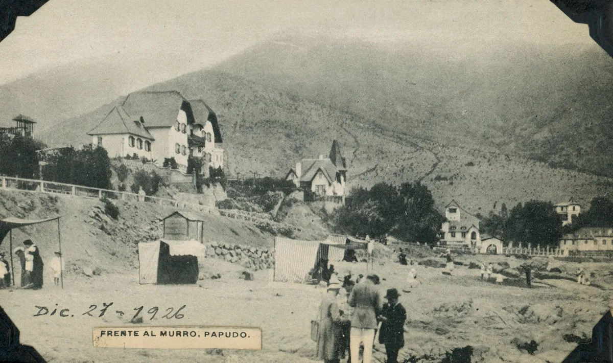 Papudo en 1926 — Costanera de Papudo — 1926 | Chile de Ayer