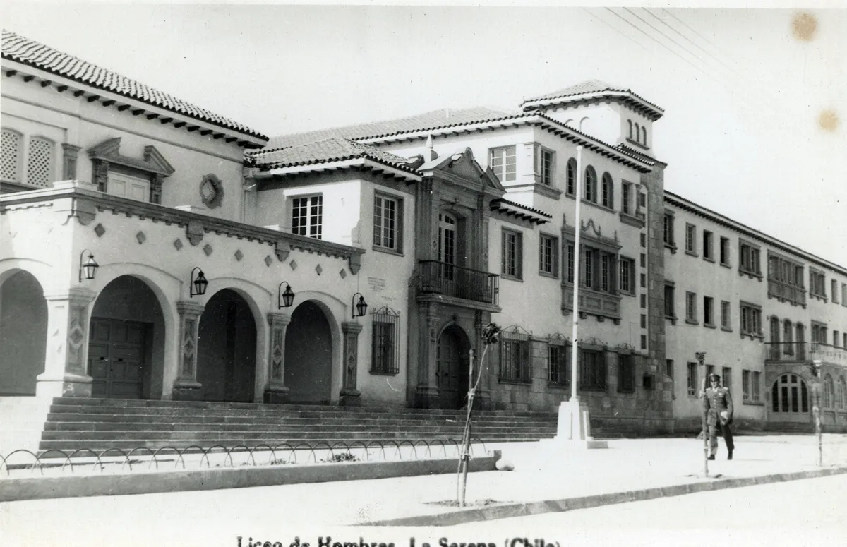 Liceo Hombres La Serena, C.a 1950 — Liceo Gregorio Cordovez — 1950 | Chile de Ayer