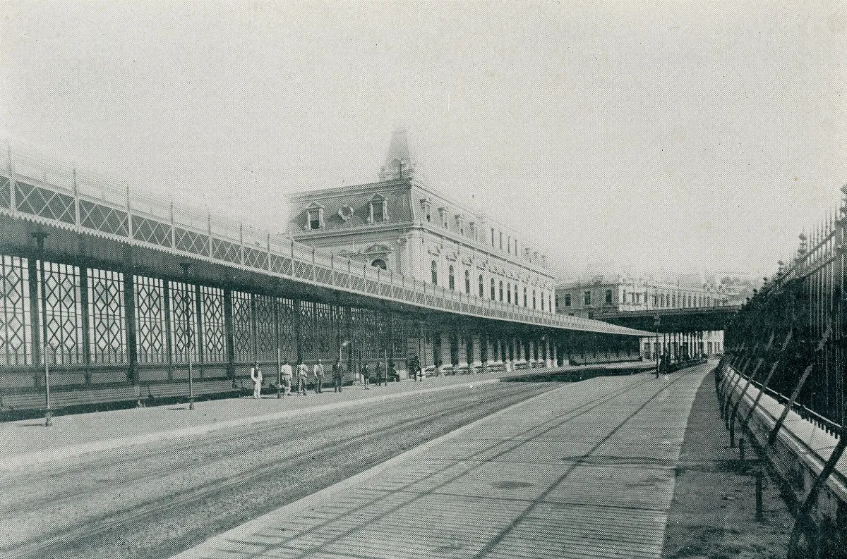 Estación Bellavista 1890 — Estación Bellavista — 1890 | Chile de Ayer